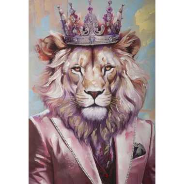 OBRAZ NA PŁÓTNIE KING -A- W RAMIE 82X4,5X122 cm